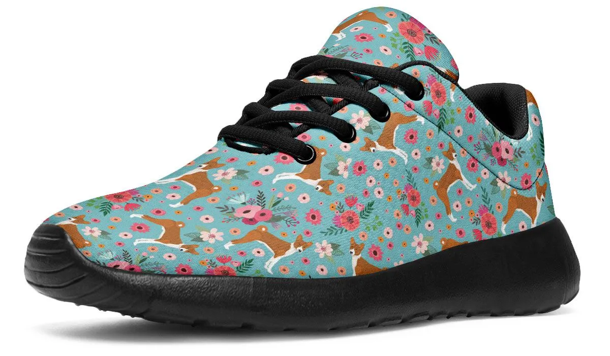 Basenji Flower Sneakers