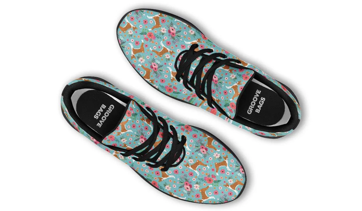 Basenji Flower Sneakers