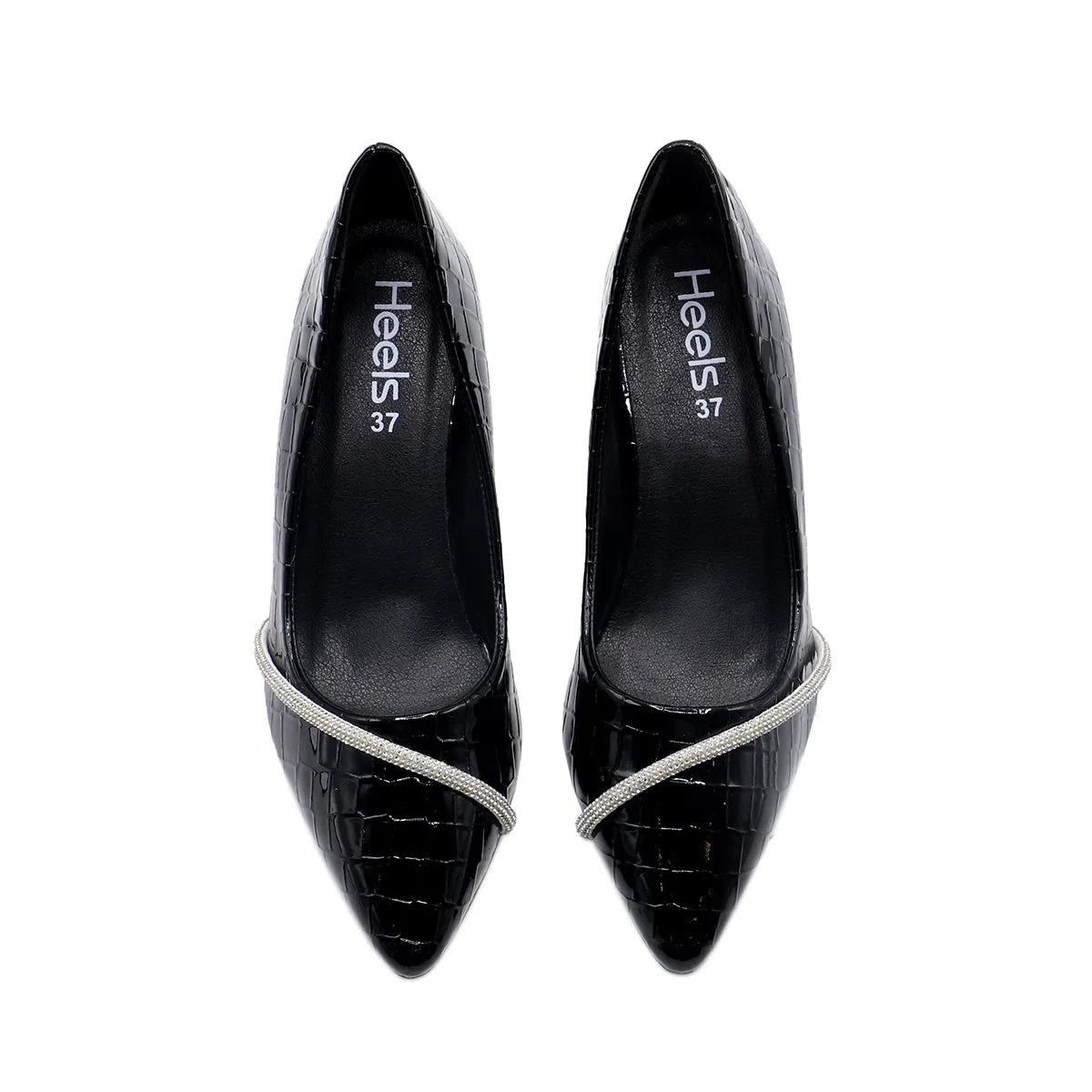 Black Formal Court Shoes 085499