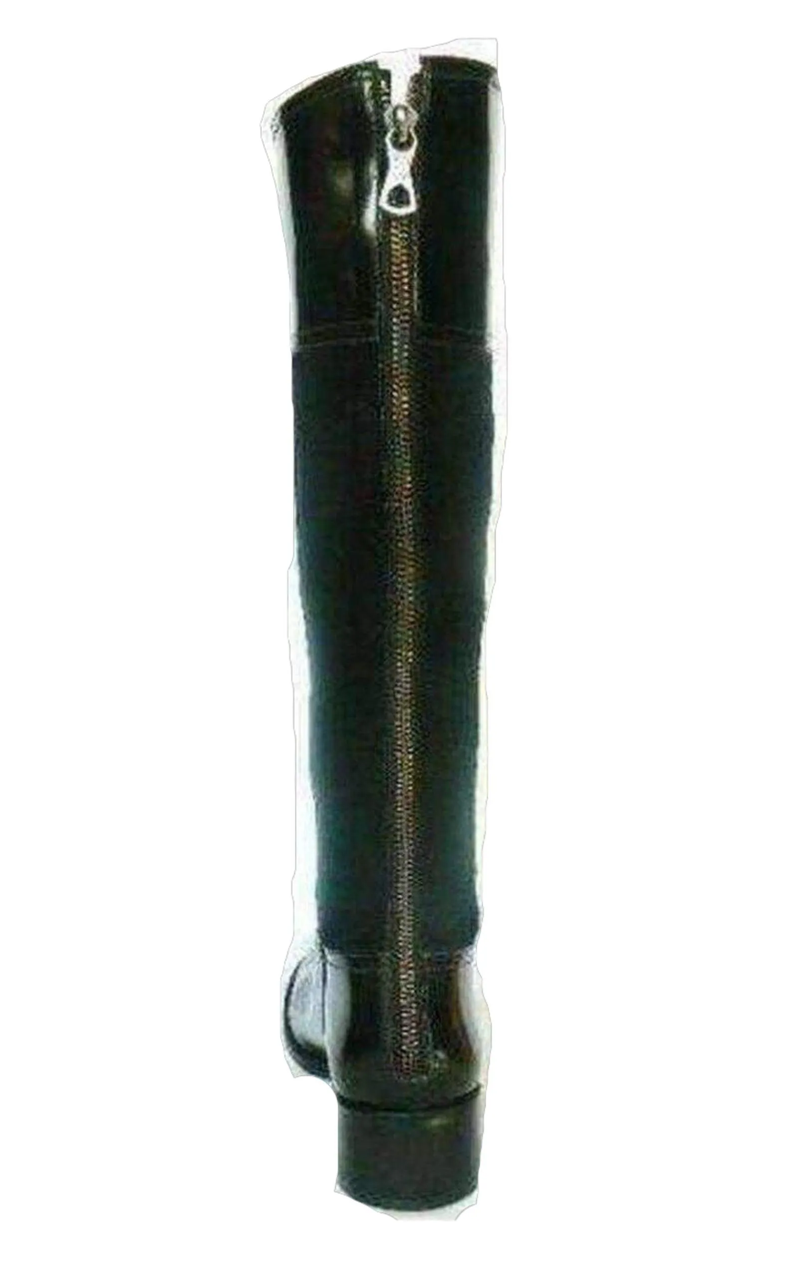 Black Leather Knee High Lorraine Boots