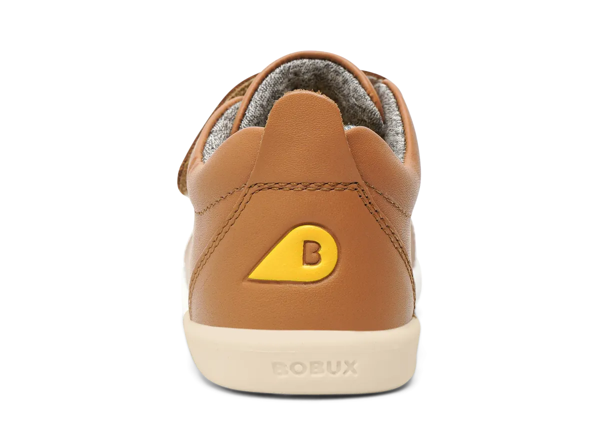 Bobux Grass Court Girls Boys Caramel Trainer Shoe