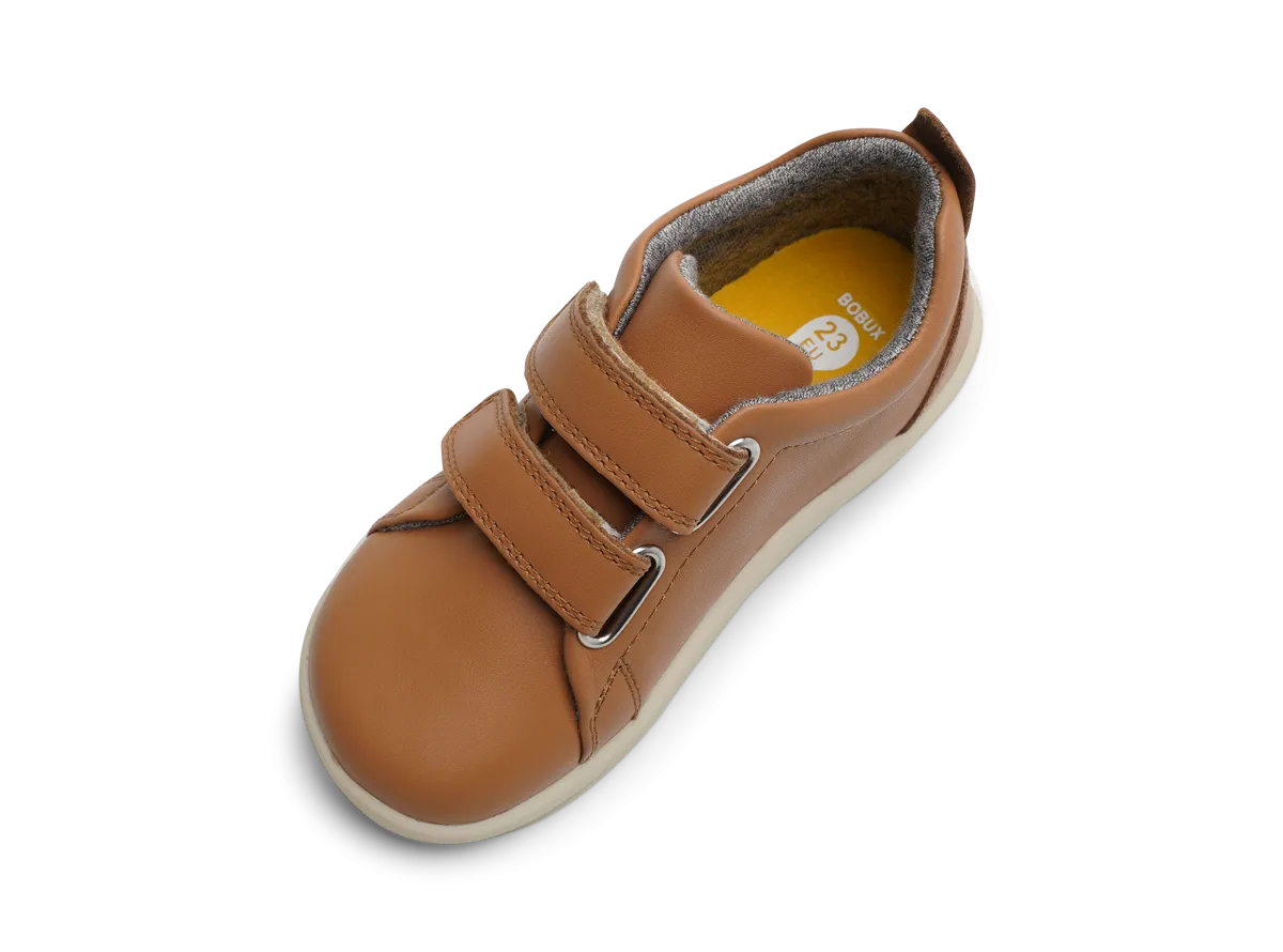 Bobux Grass Court Girls Boys Caramel Trainer Shoe