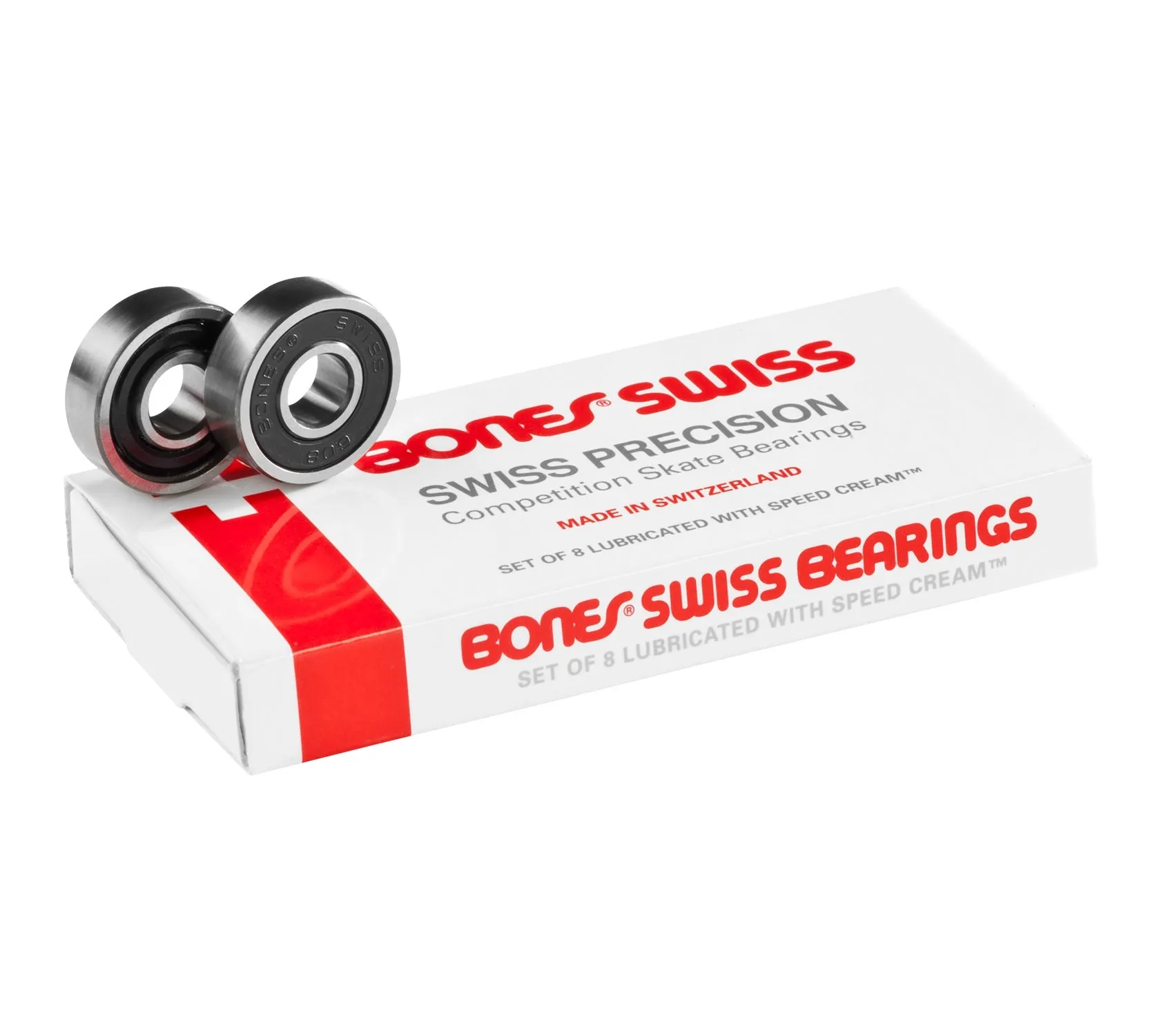 Bones Swiss Skateboard Bearings (Set of 8)