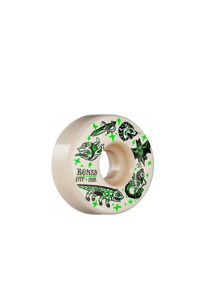 Bones Wheels Dark Knights V1 Standard STF 52mm Wheels