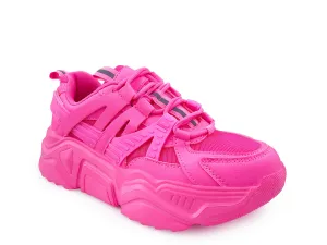 Briella BERNESS platform sneakers, fuchsia