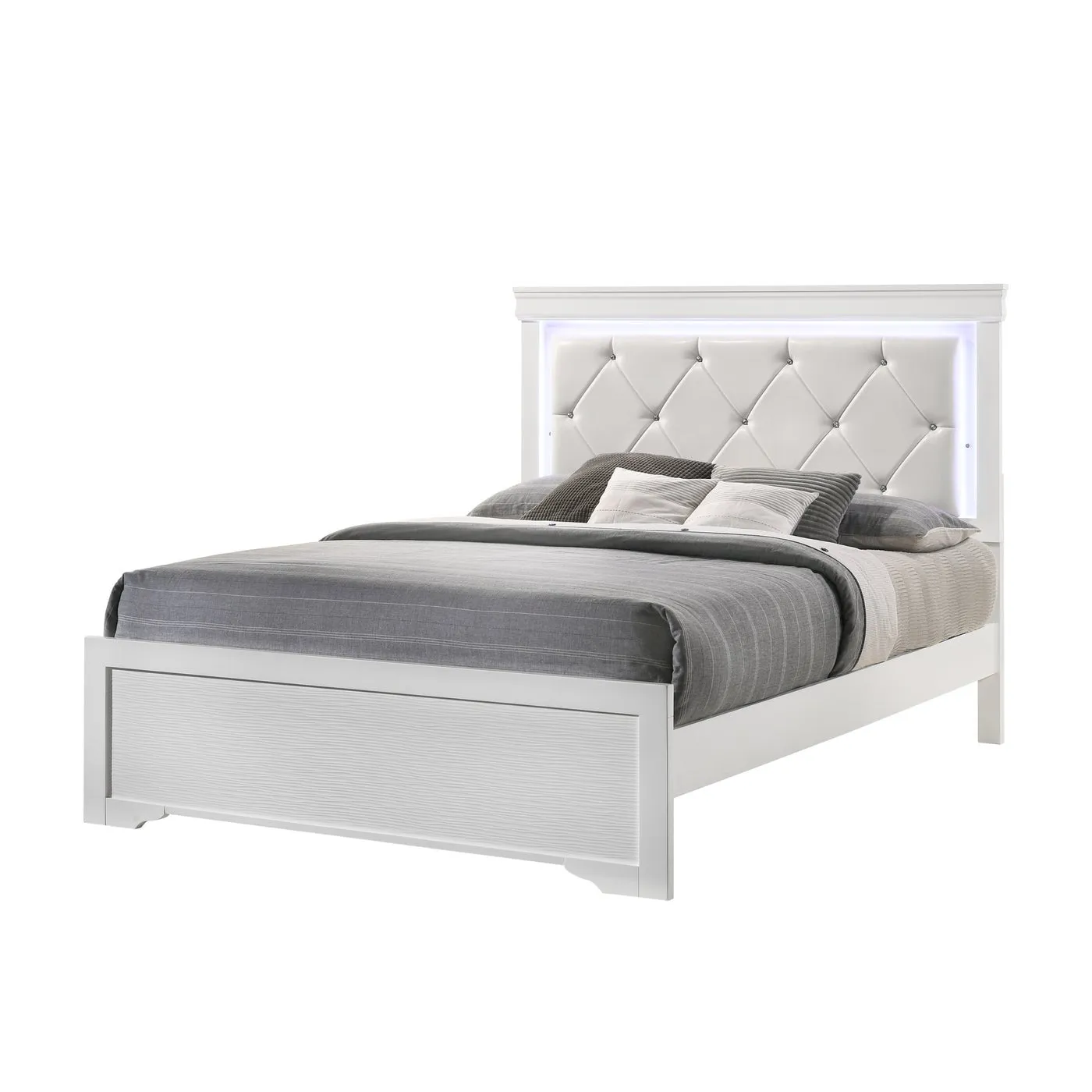 Brooklyn White Collection Twin Platform Bed