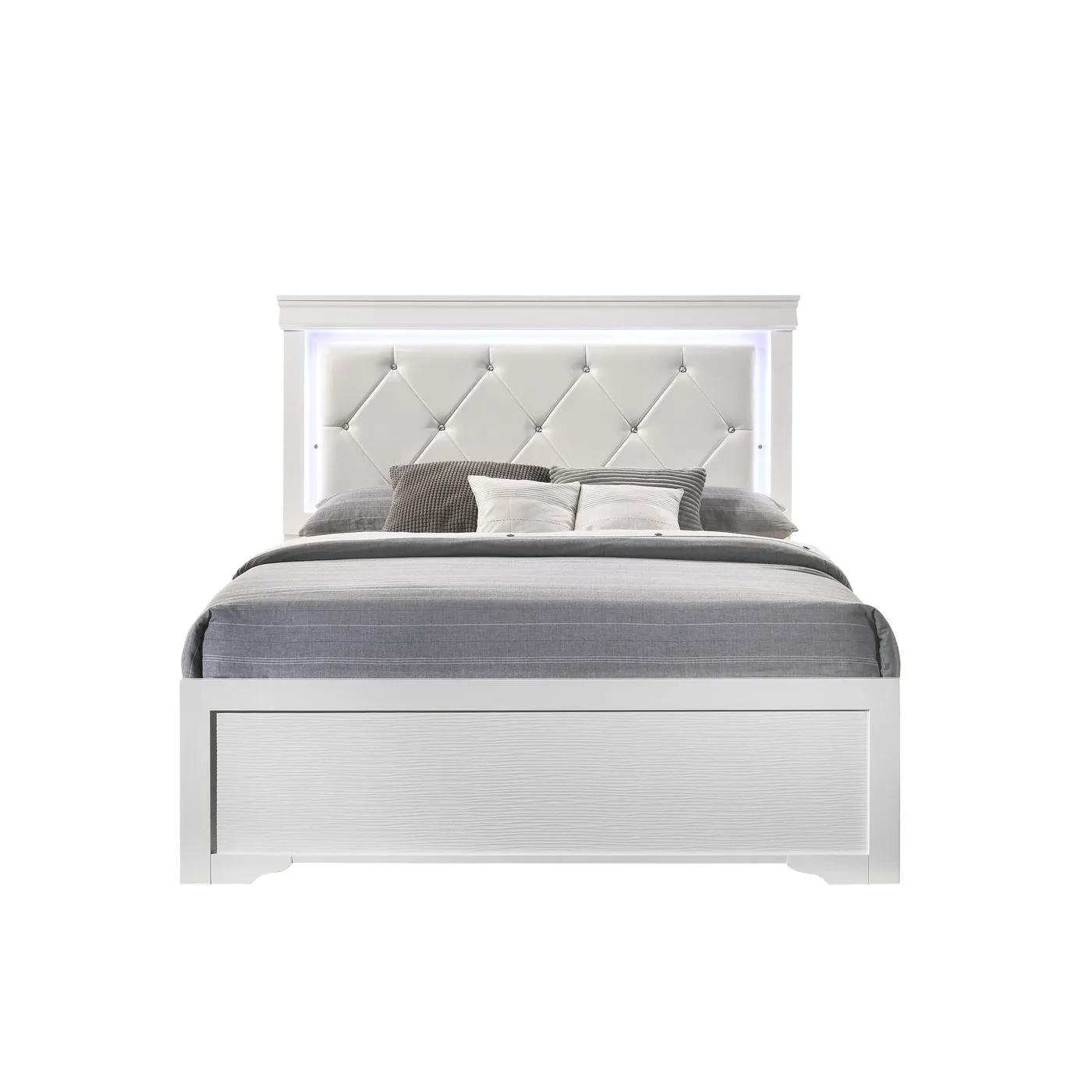 Brooklyn White Collection Twin Platform Bed