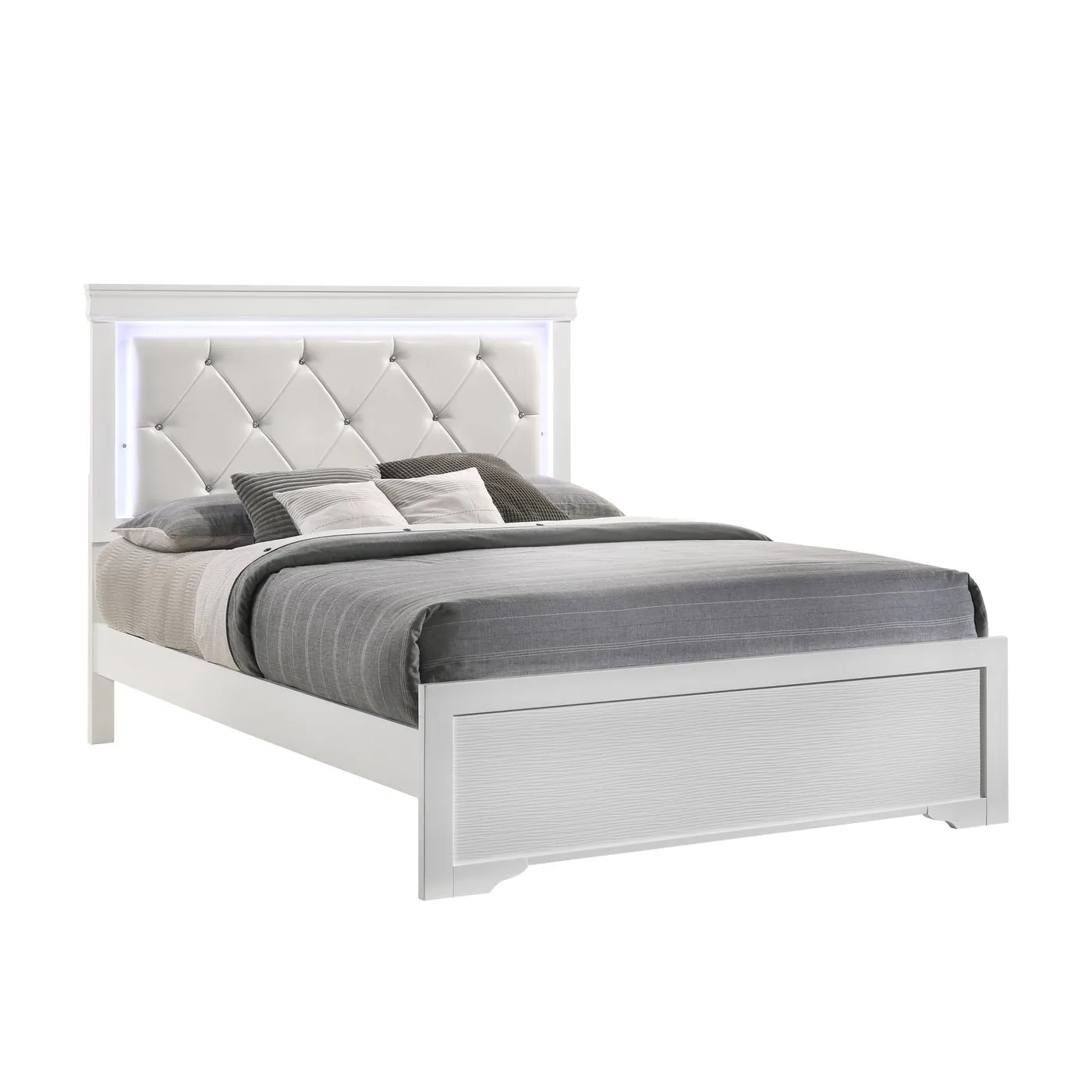 Brooklyn White Collection Twin Platform Bed