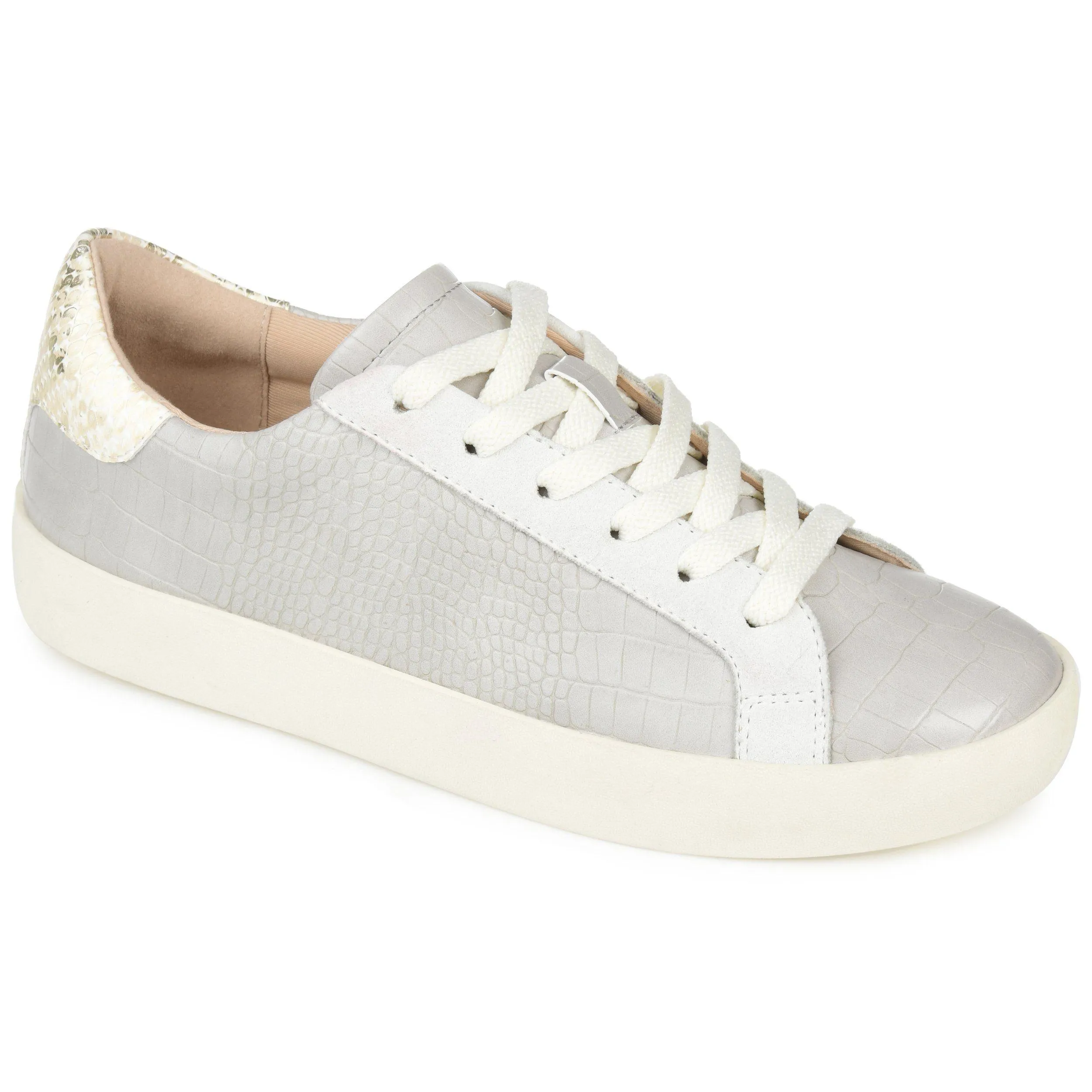 CAMILA LACE UP SNEAKER IN FAUX LEATHER