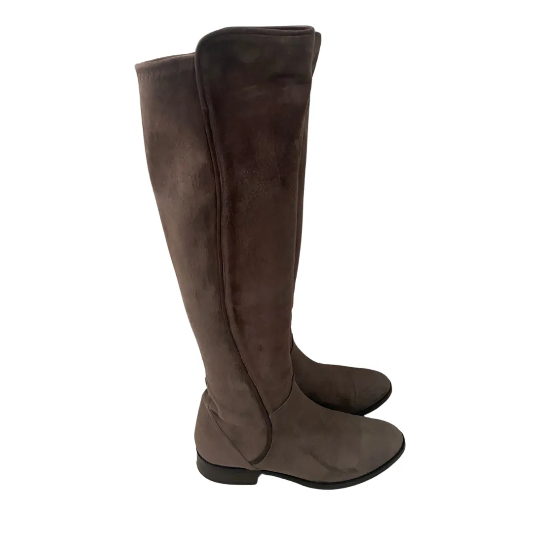 Carl Scarpa Knee High Suede Boots Brown SIZE 39