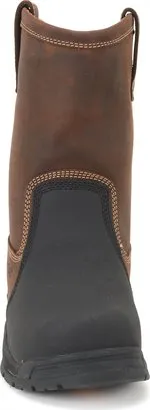 'Carolina' Men's Comp Toe Pull-On Metguard - Dark Tan / Black