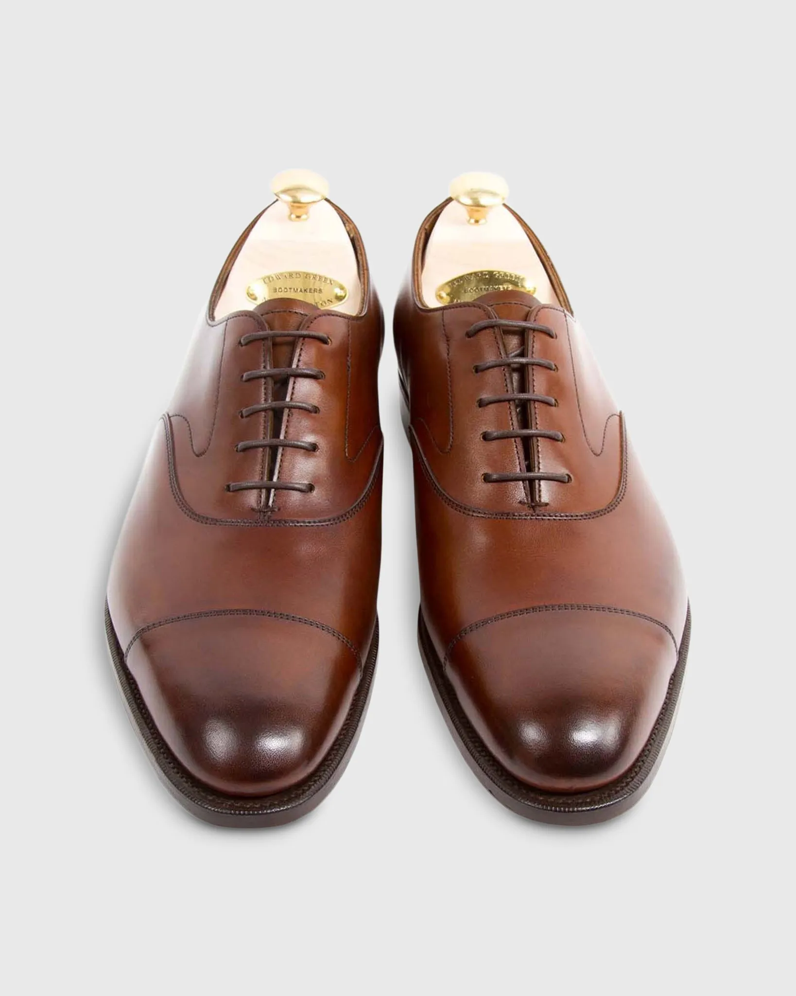 Chelsea Cap-Toe Oxford Shoe in Dark Oak Antique Calfskin