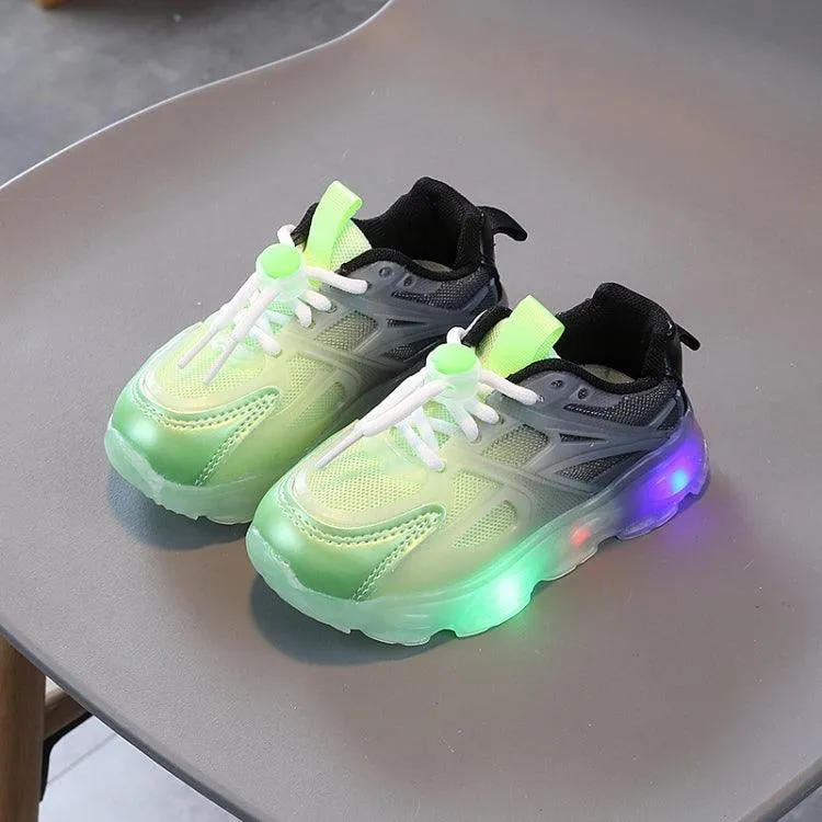 Colorful LED Light-Up Mesh Sneakers for Kids - Breathable and Comfortable Footwear