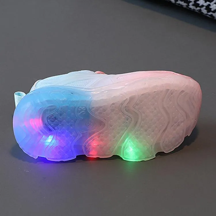 Colorful LED Light-Up Mesh Sneakers for Kids - Breathable and Comfortable Footwear