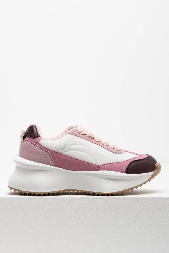 Colourblock Trainer Pink