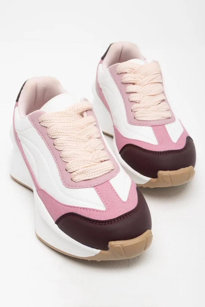 Colourblock Trainer Pink