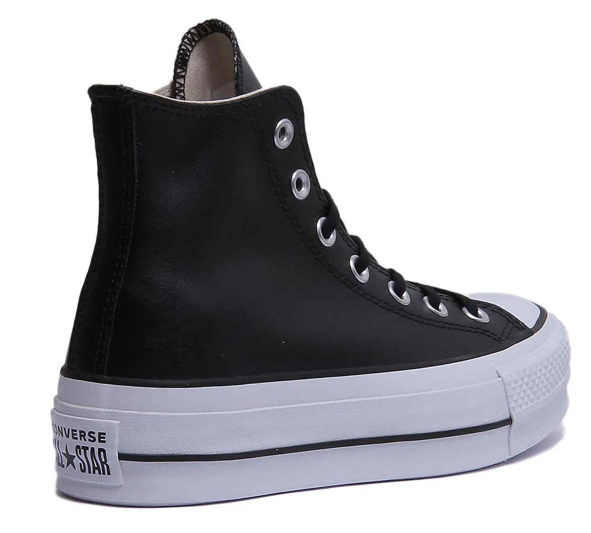 Converse 561675C CT All Star Hi Platform Trainer In Black White For Women