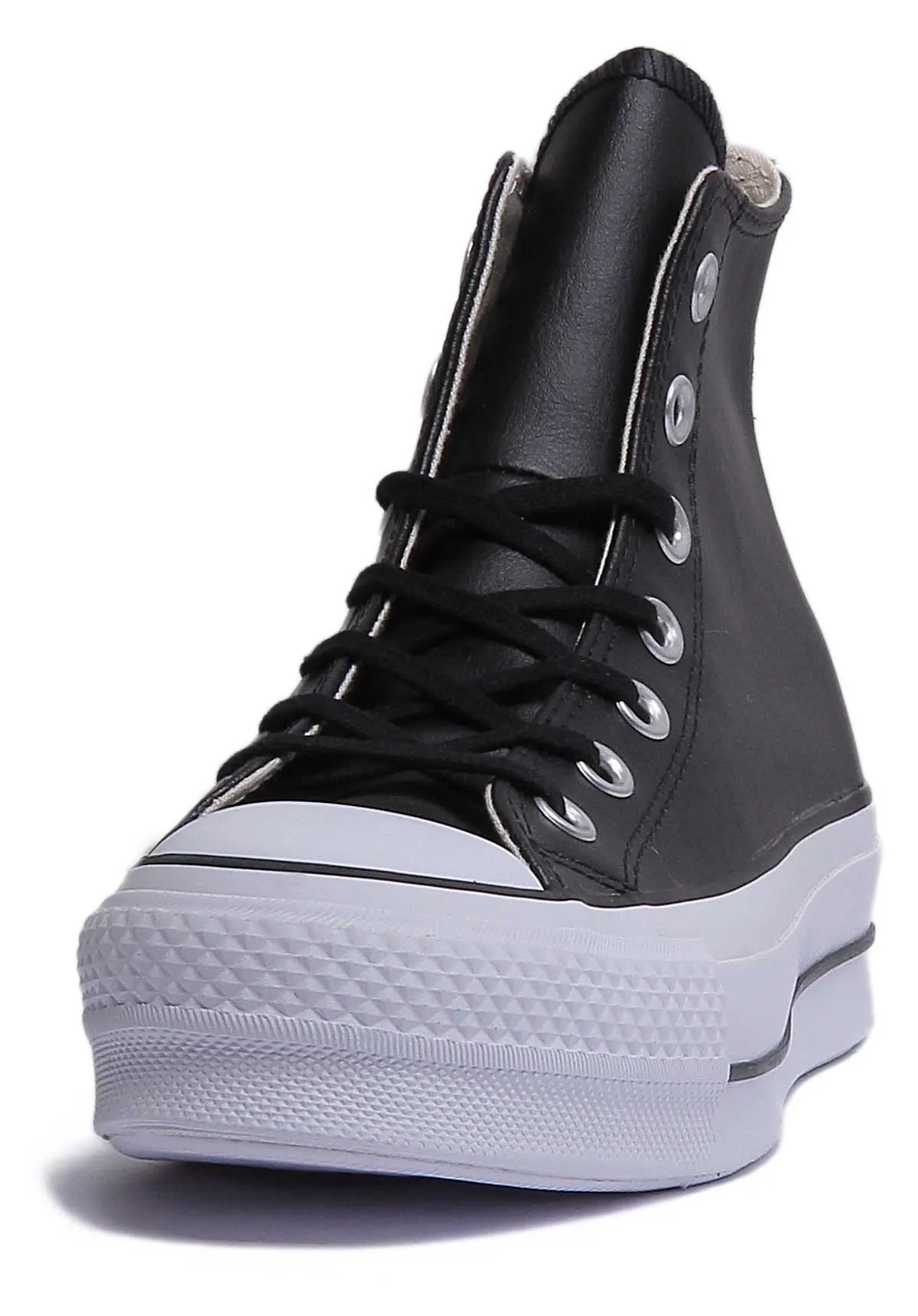 Converse 561675C CT All Star Hi Platform Trainer In Black White For Women