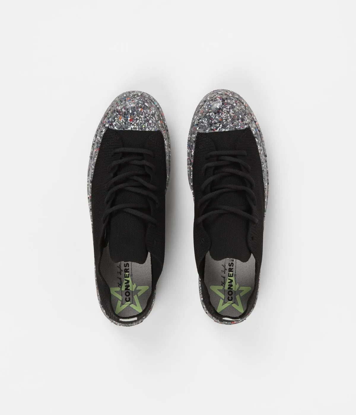 Converse Renew Chuck 70 Recycled Knit Shoes - Black / String / Barely Volt