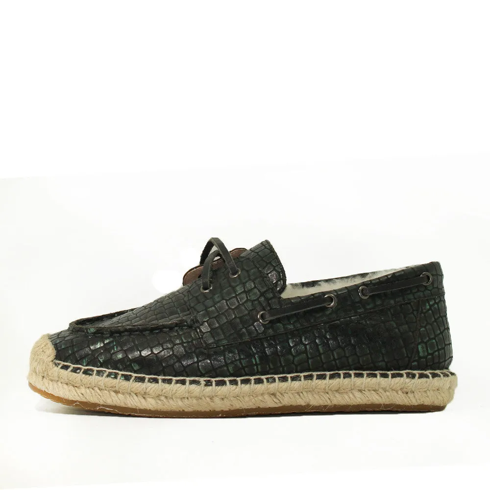 Costa Rica Croc Boat Shoes for Him - Croc Black