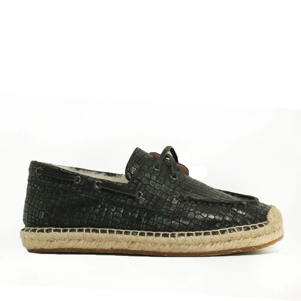 Costa Rica Croc Boat Shoes for Him - Croc Black