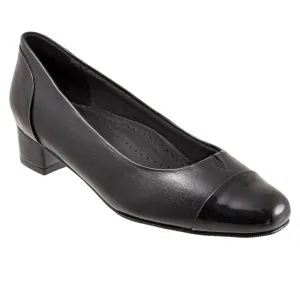 Daisy Black Medium Heeled Shoes