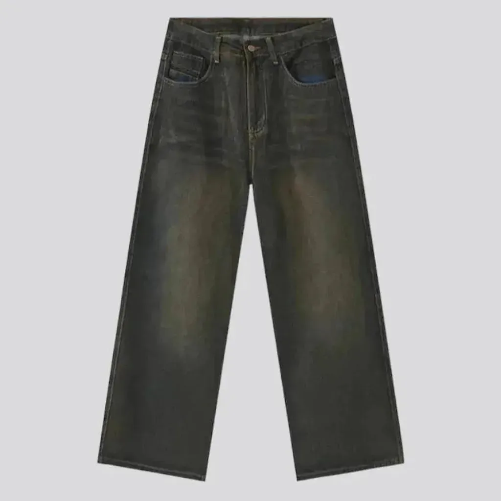 Dark-wash vintage jeans
 for men