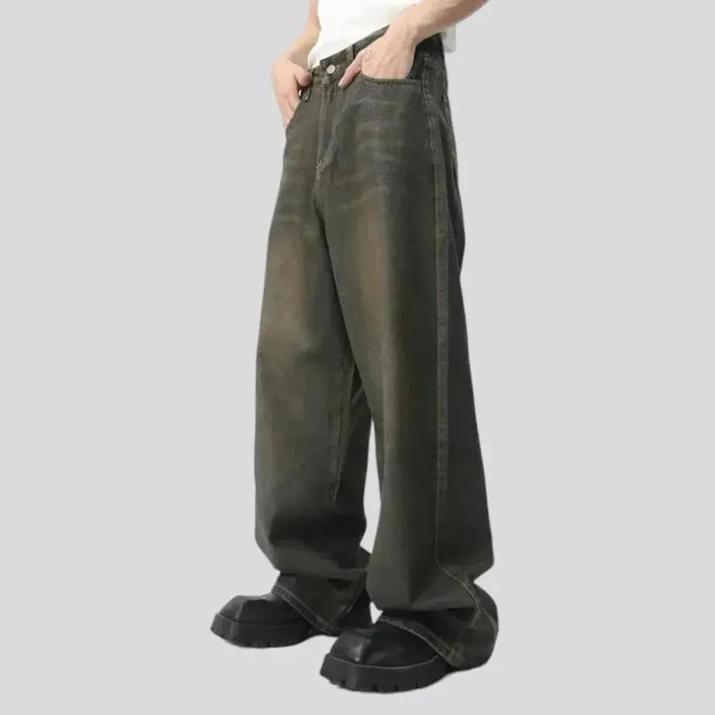 Dark-wash vintage jeans
 for men