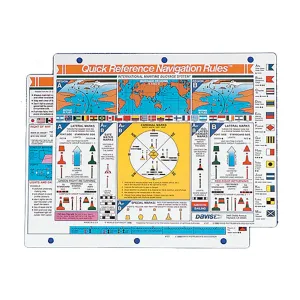 Davis Quick Reference International Navigation Rules Card [127]