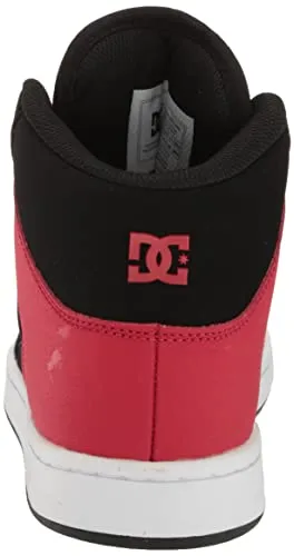 DC Men's Manteca 4 Hi-Top Skate Shoe, Black/RED, 12.5