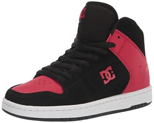 DC Men's Manteca 4 Hi-Top Skate Shoe, Black/RED, 12.5