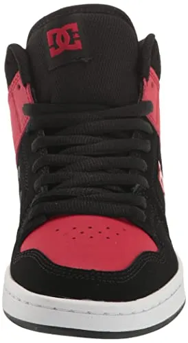 DC Men's Manteca 4 Hi-Top Skate Shoe, Black/RED, 12.5