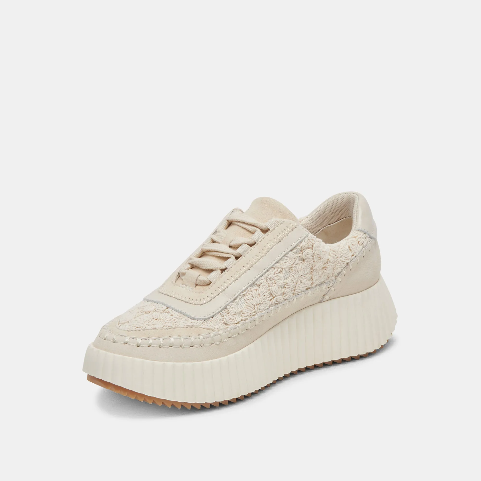 DOLEN SNEAKERS ECRU LACE - re:vita