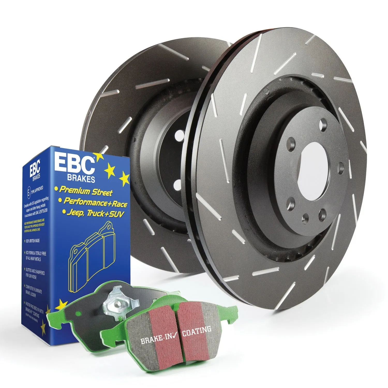 EBC Brakes S2KF1223 S2 Kits Greenstuff 2000 and USR Rotors