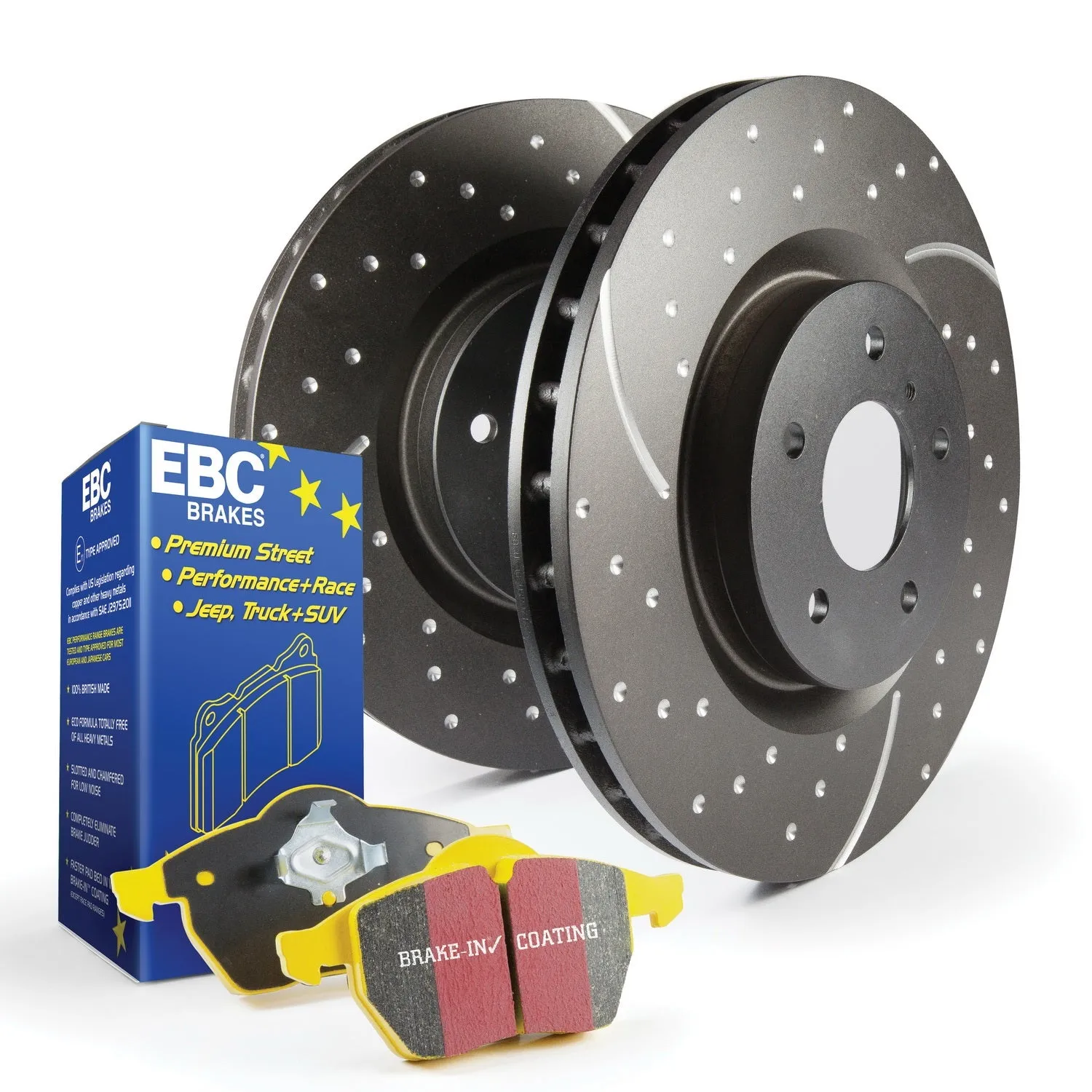 EBC Brakes S5KF1113 S5 Kits Yellowstuff And GD Rotors