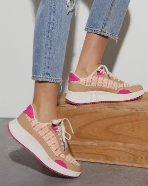 Elevation Woven Platform Sneakers