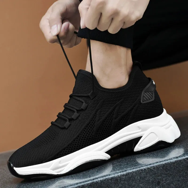 Elevator Sneakers AirMesh 6cm-10cm Height Boosting Platform Sport Breathable Skyscraper Shoes Make You Taller