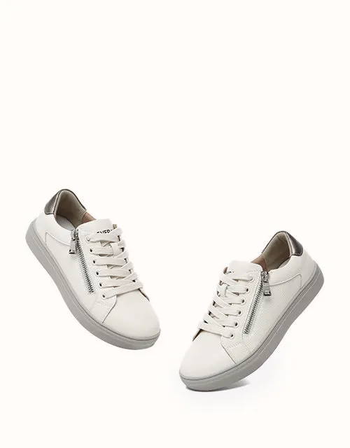 EVERAU® Chloe White Sneakers