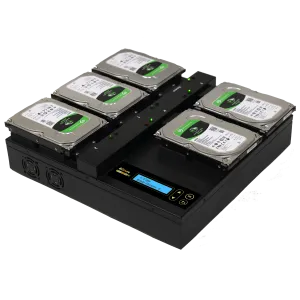 EZ Dupe 1 to 4 Flatbed SATA Hard Drive Duplicator - HD Cyclone 300 Open Platform HDD Cloner 18GB/Min