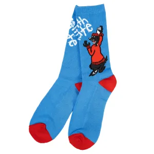 Faith Lily Icee Dog Socks Blue sz 9-12