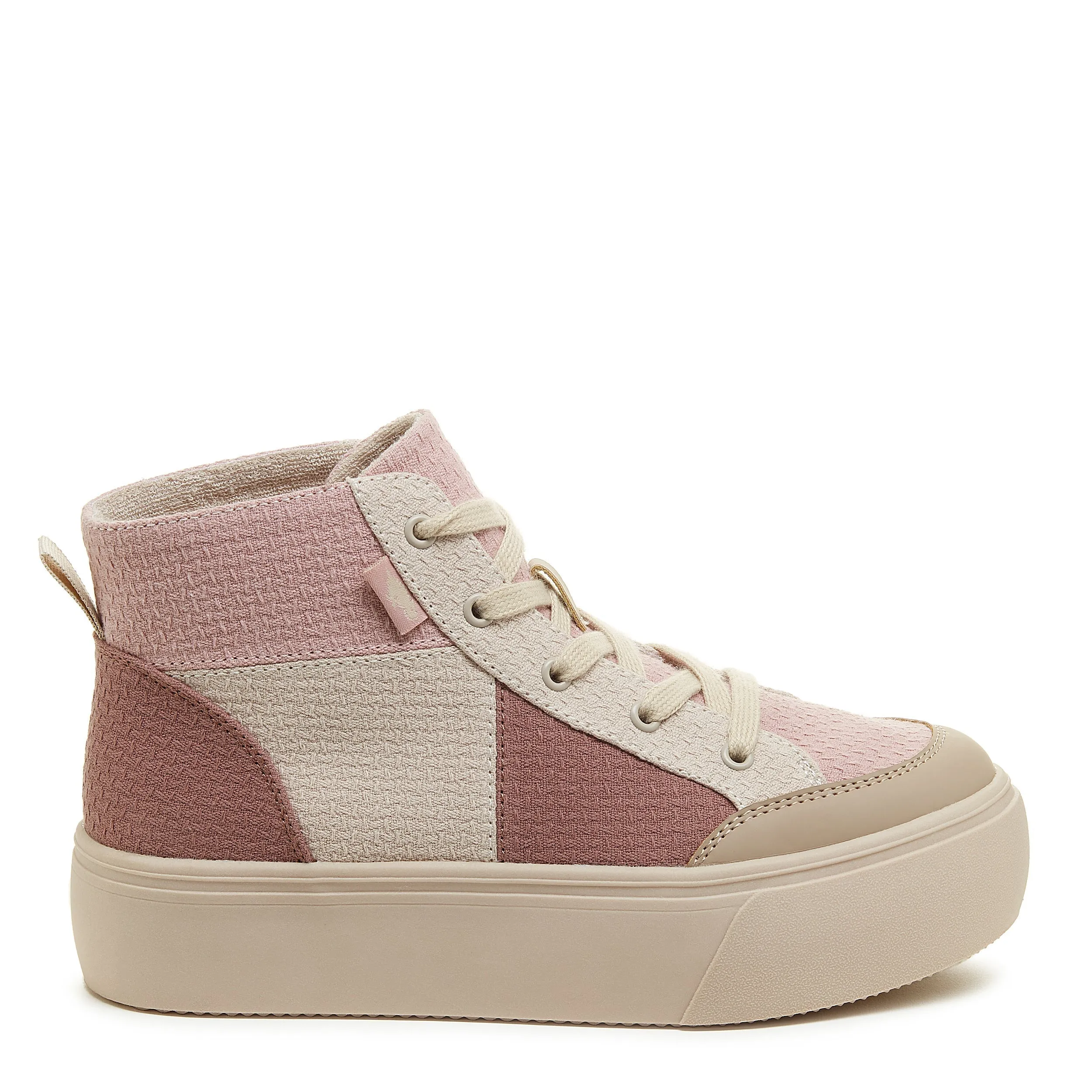 Flair Pink Patchwork Platform Sneaker