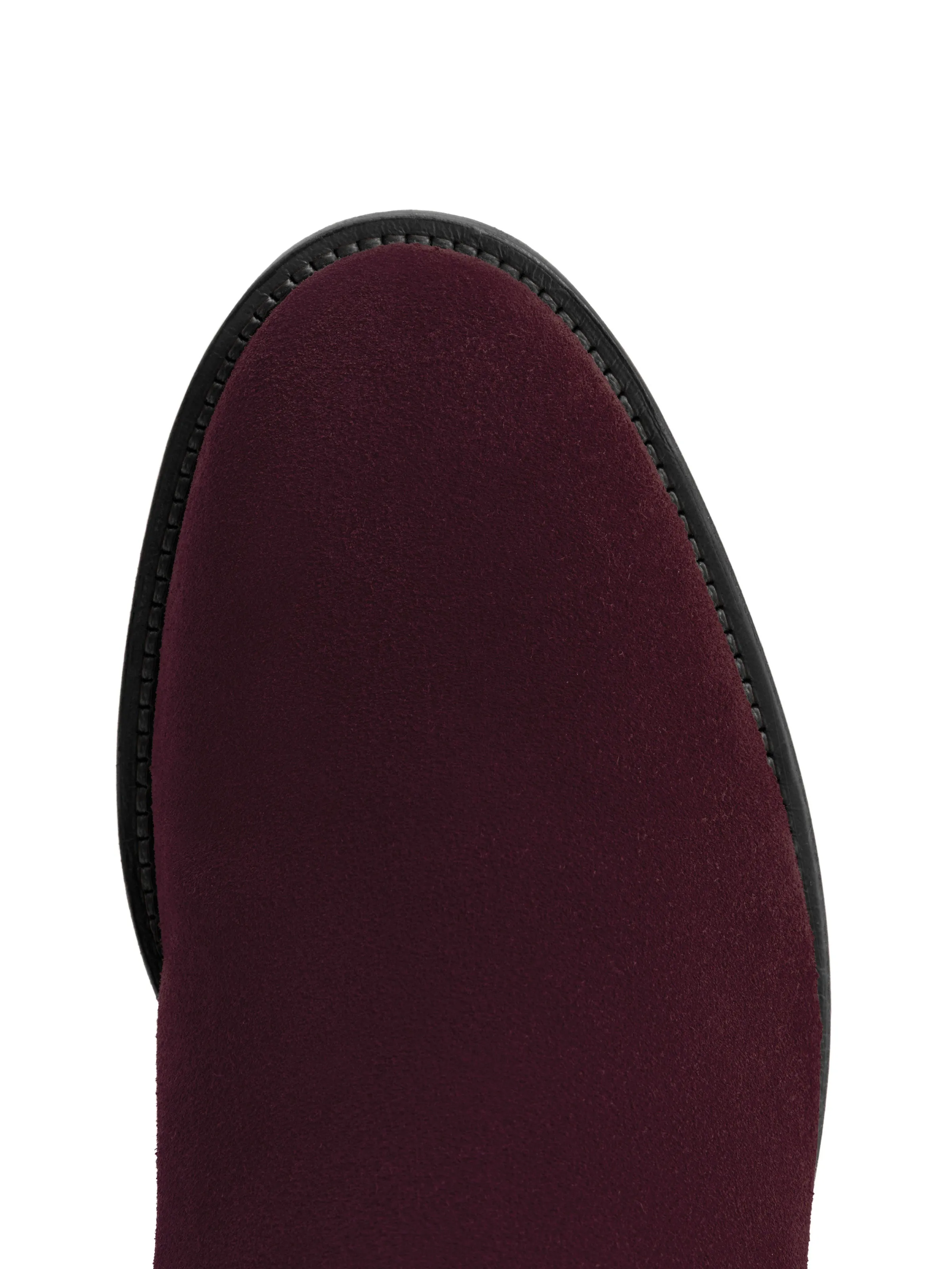 Flat Upton - Plum Suede