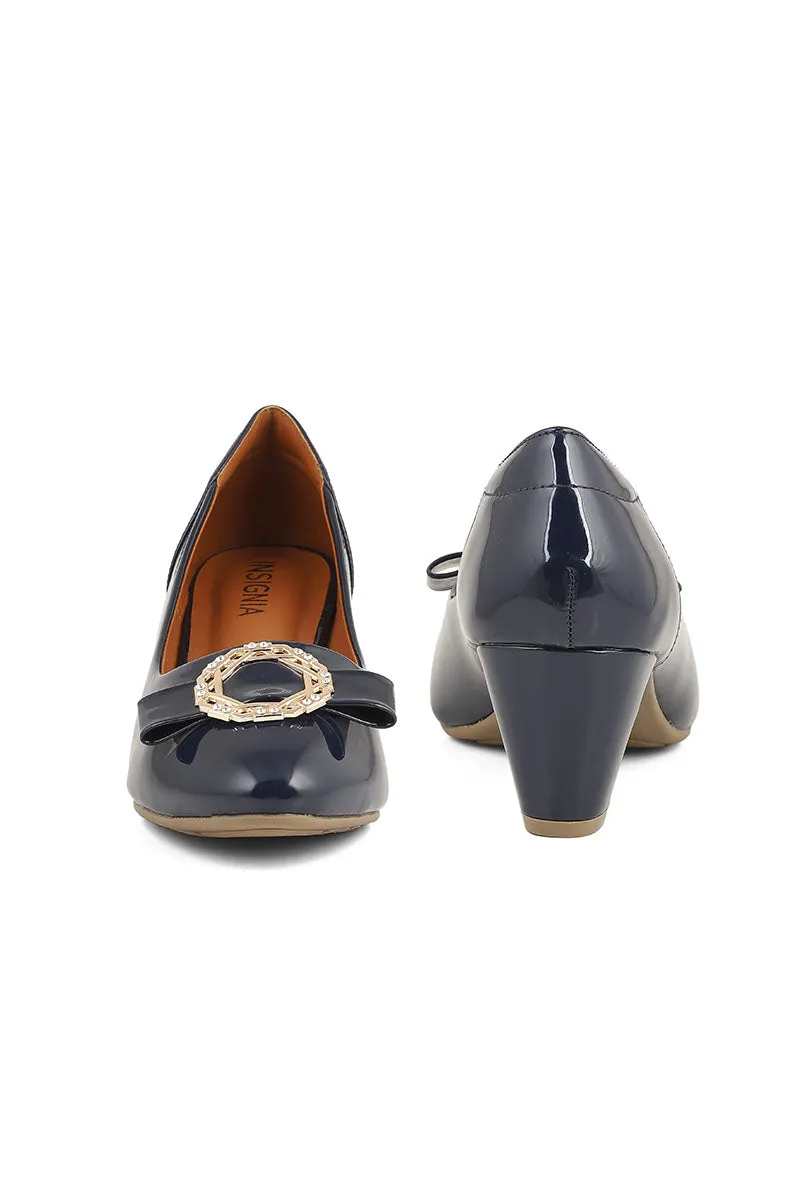 Formal Court Shoes I44435-Navy