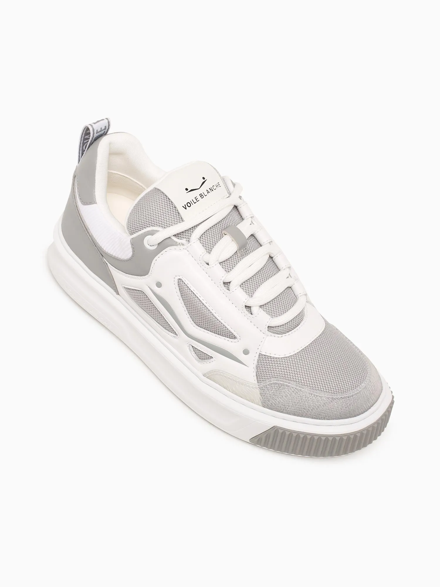 Forx Grey Leather Mesh