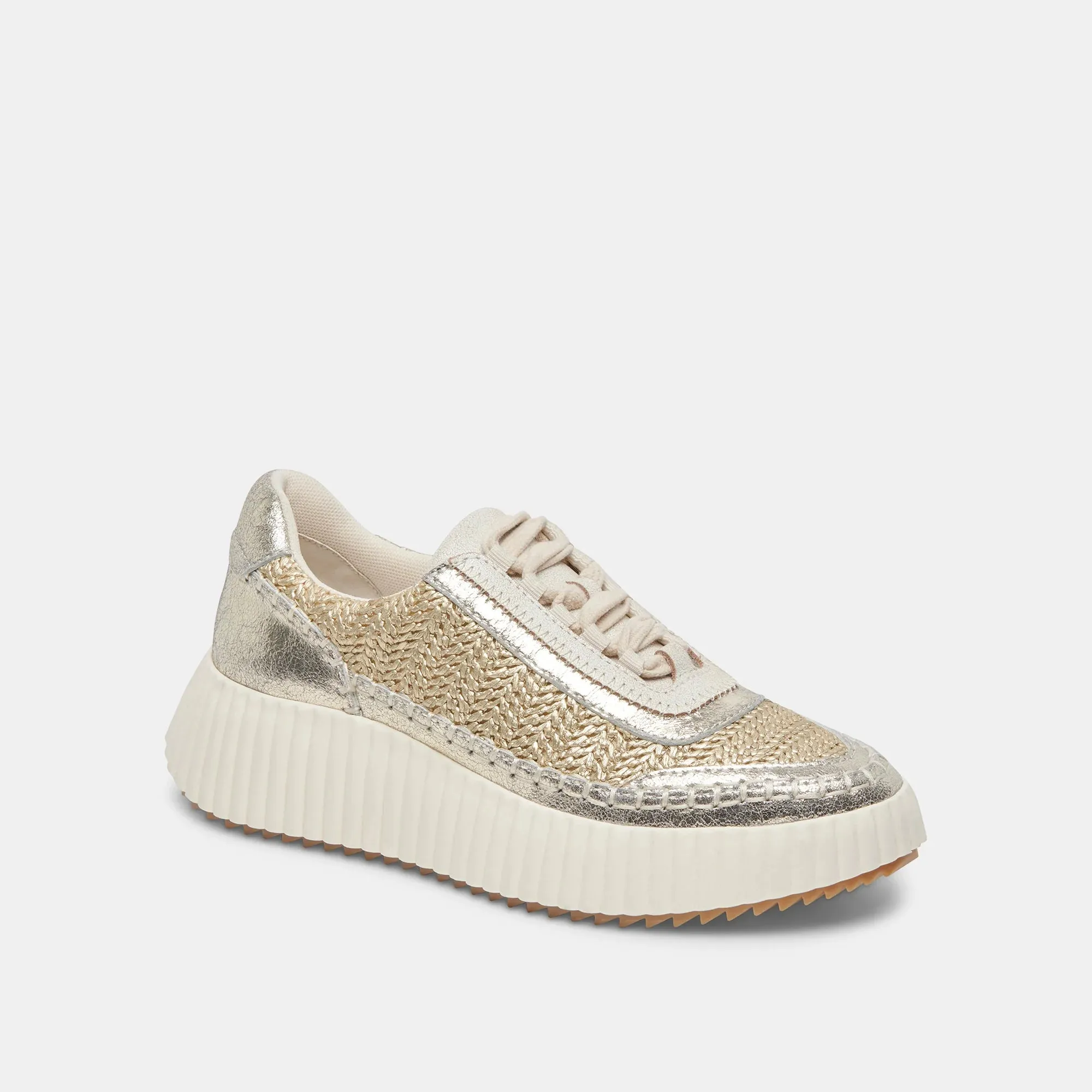 Gold Knit Dolen Sneakers