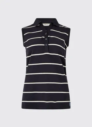 Gracehill Striped Polo - Navy