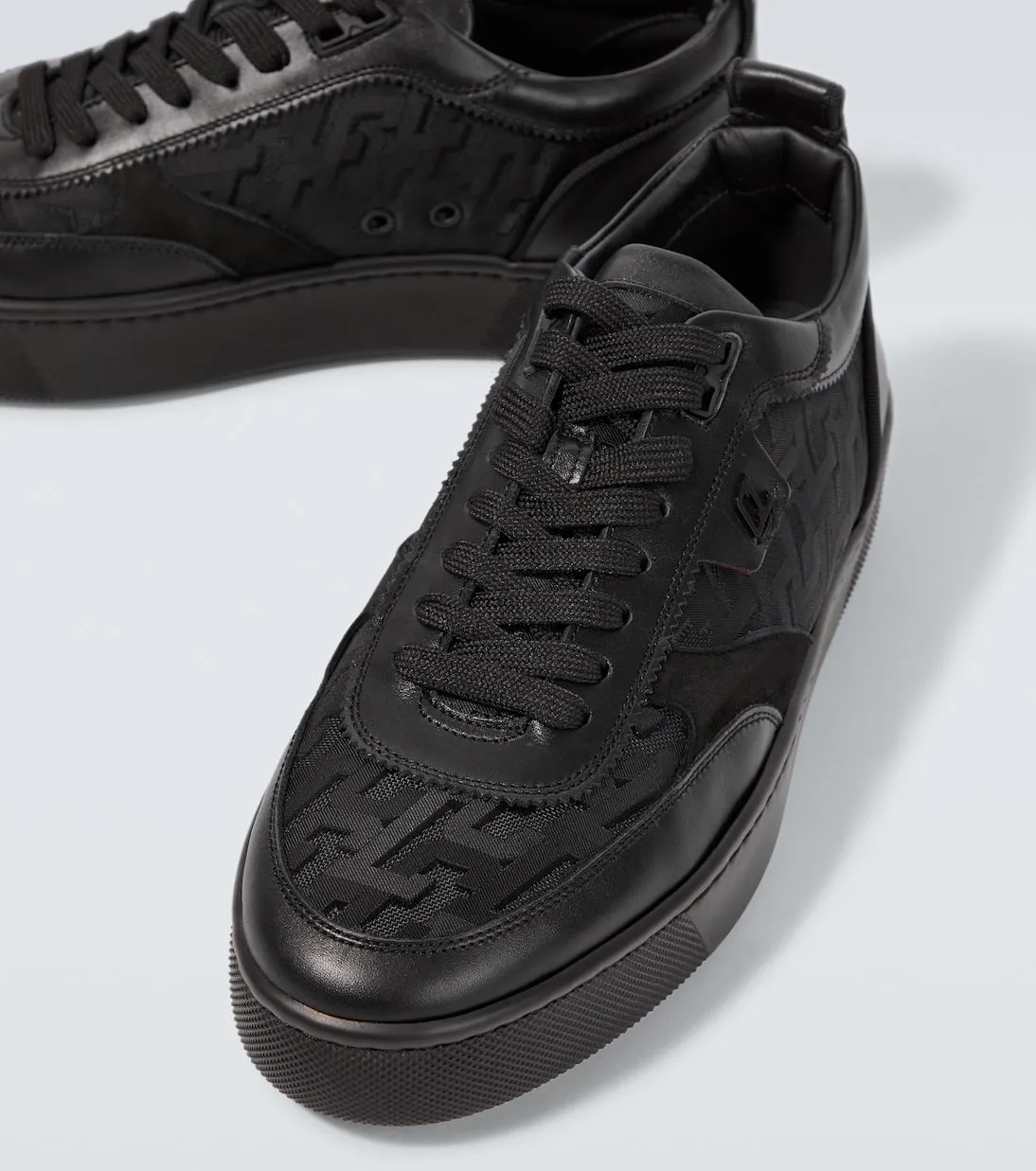 happyrui Christian Louboutin leather sneakers, black