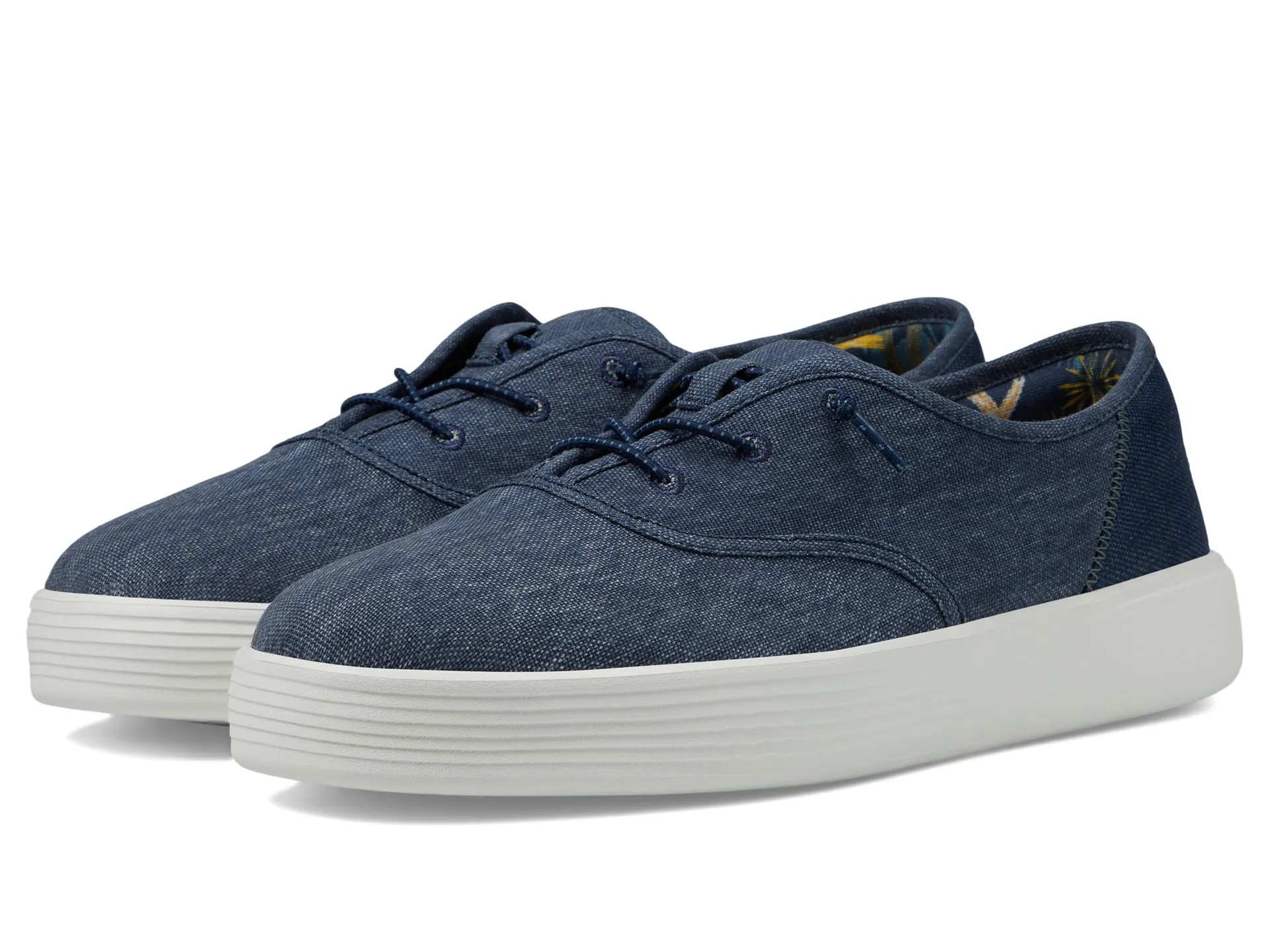 Hey Dude Conway Craft Linen Sneakers, Navy