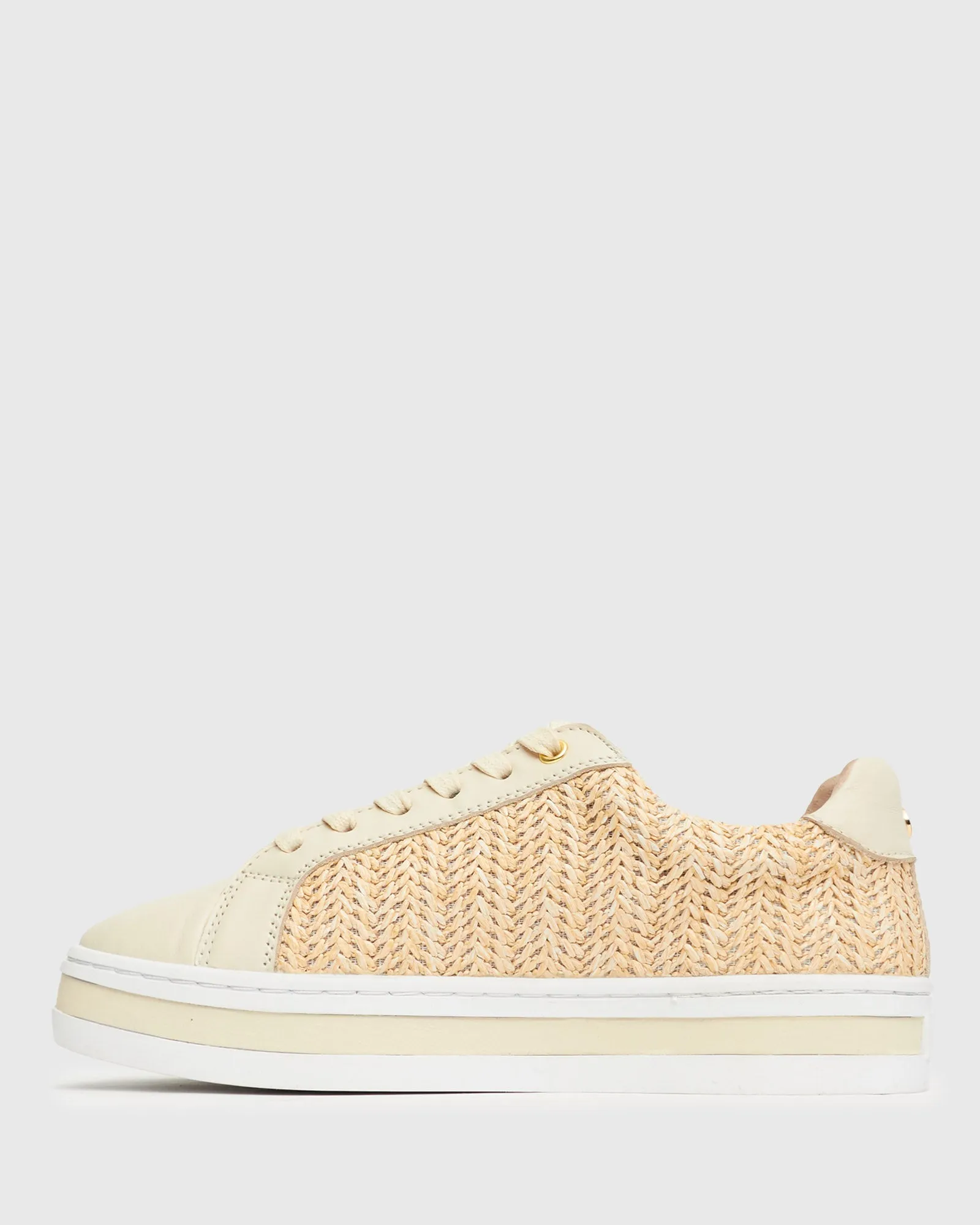 IMMY Raffia Platform Sneakers