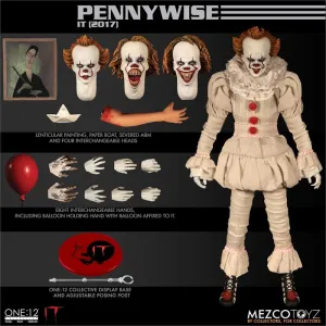 IT (2017) Pennywise One:12 Collective movie action figure by Mezco